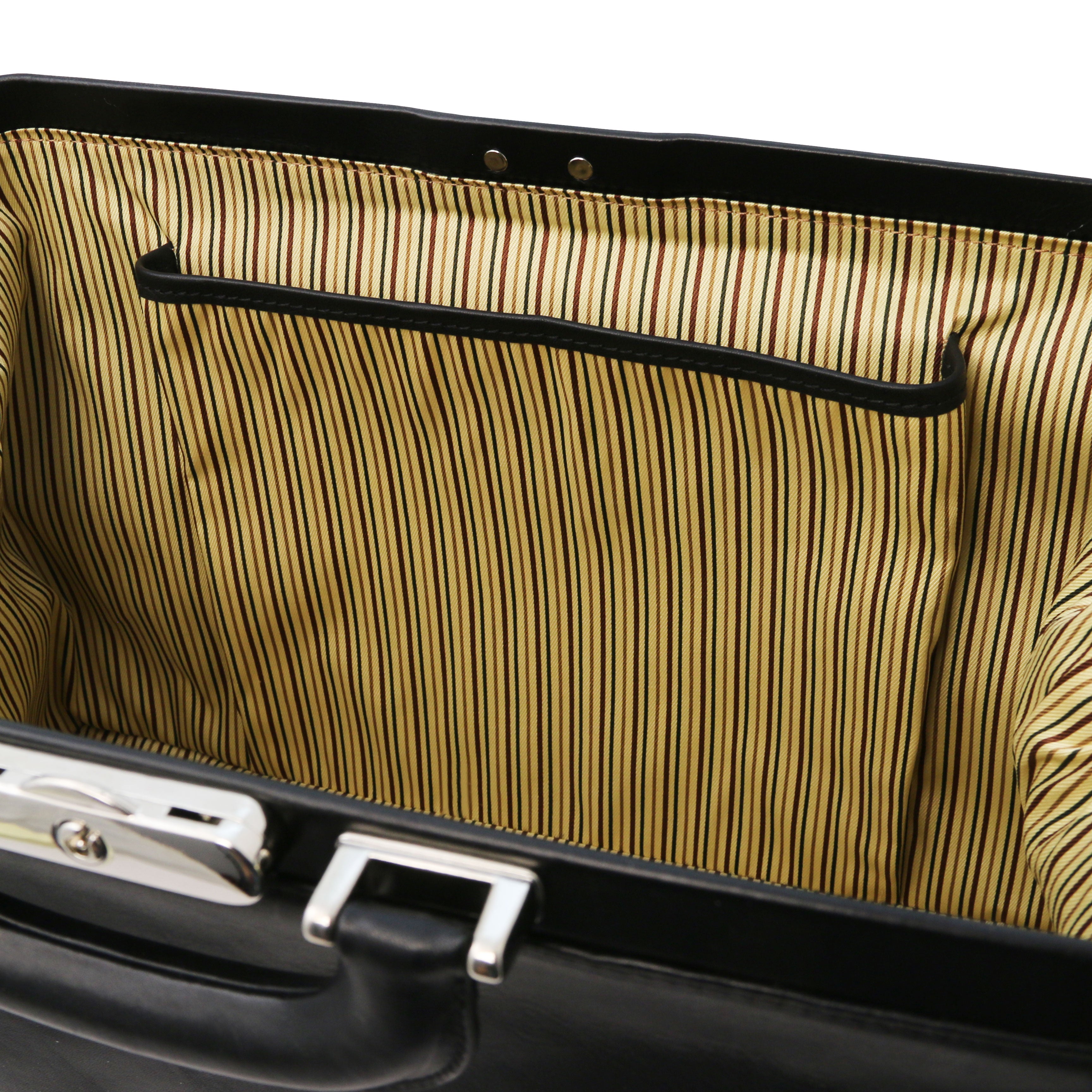 GIOTTO Exklusiv Doctor-väska i läder med dubbel botten - NewBag4you