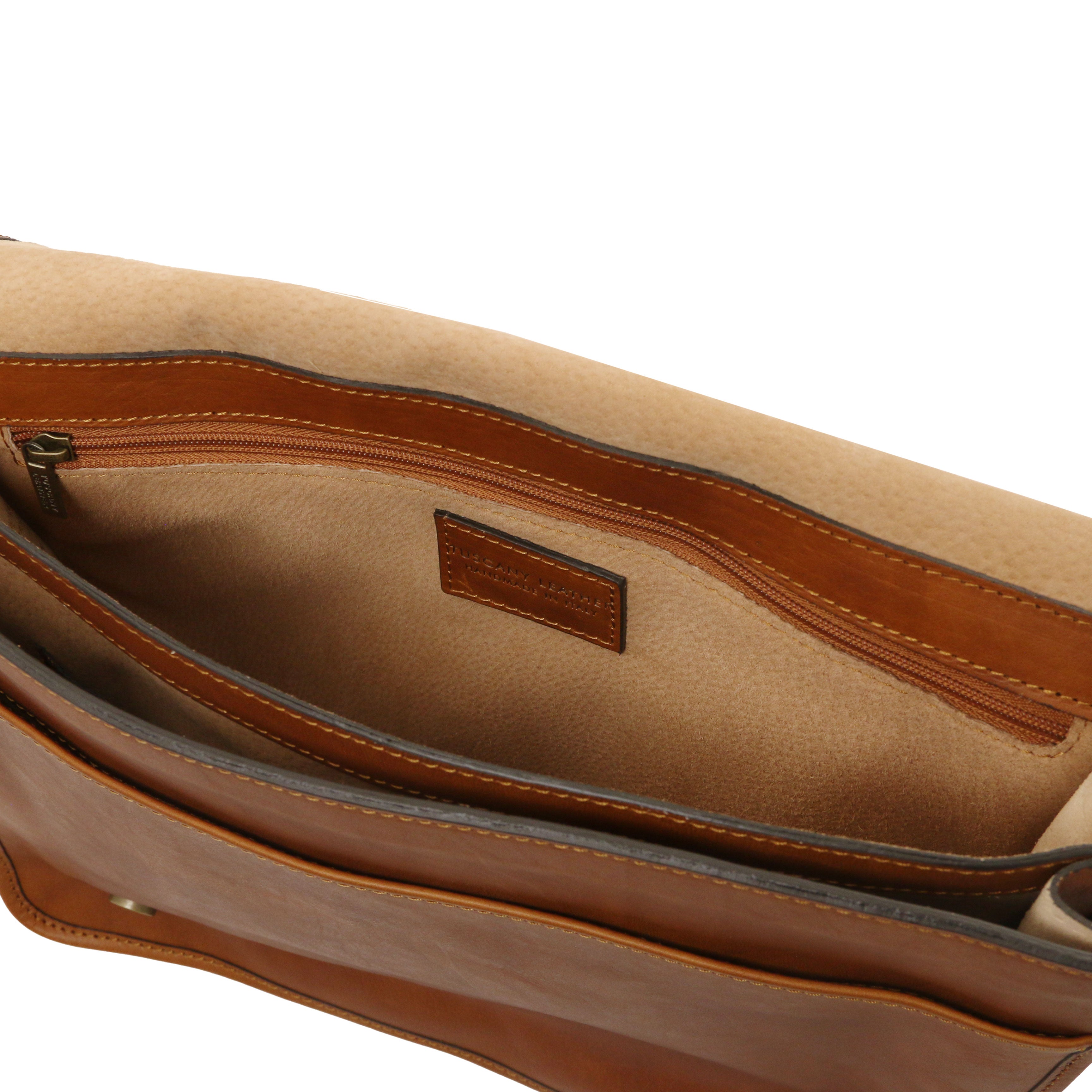 TL Messenger Axelväska i läder - stor storlek