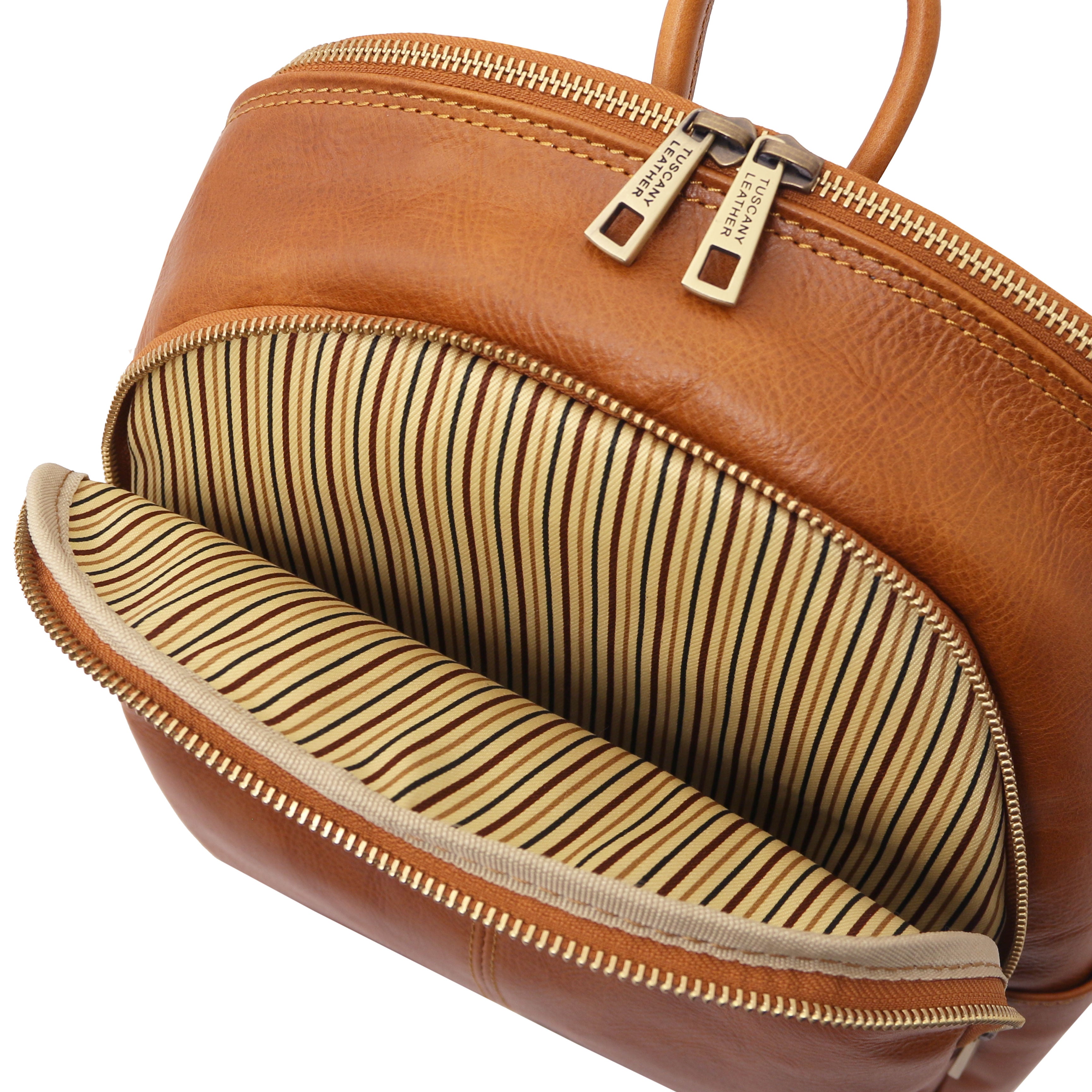 Canberra Ryggsäck i läder med 2 huvudfack