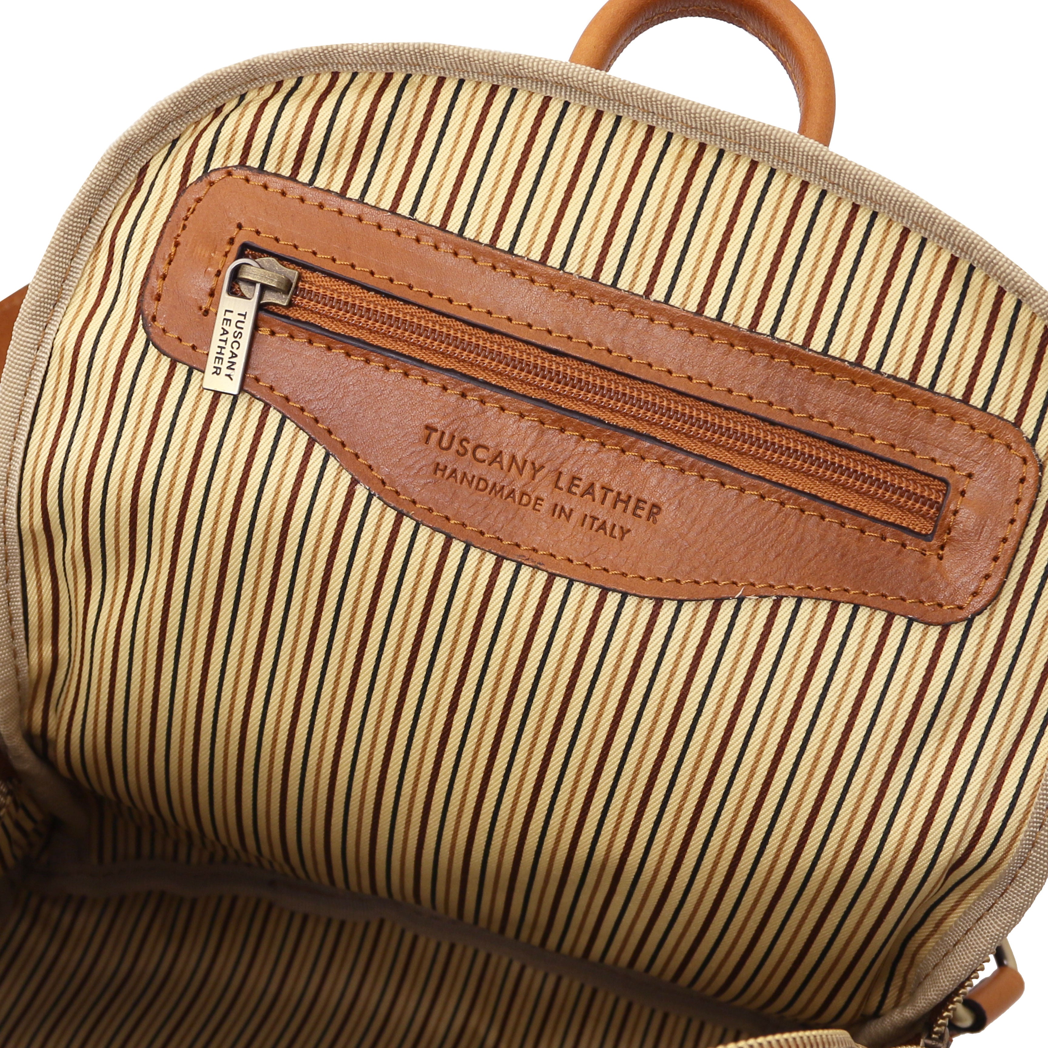 Canberra Ryggsäck i läder med 2 huvudfack