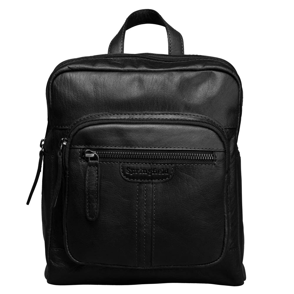 Liten Praktisk Cityryggsäck i Skinn