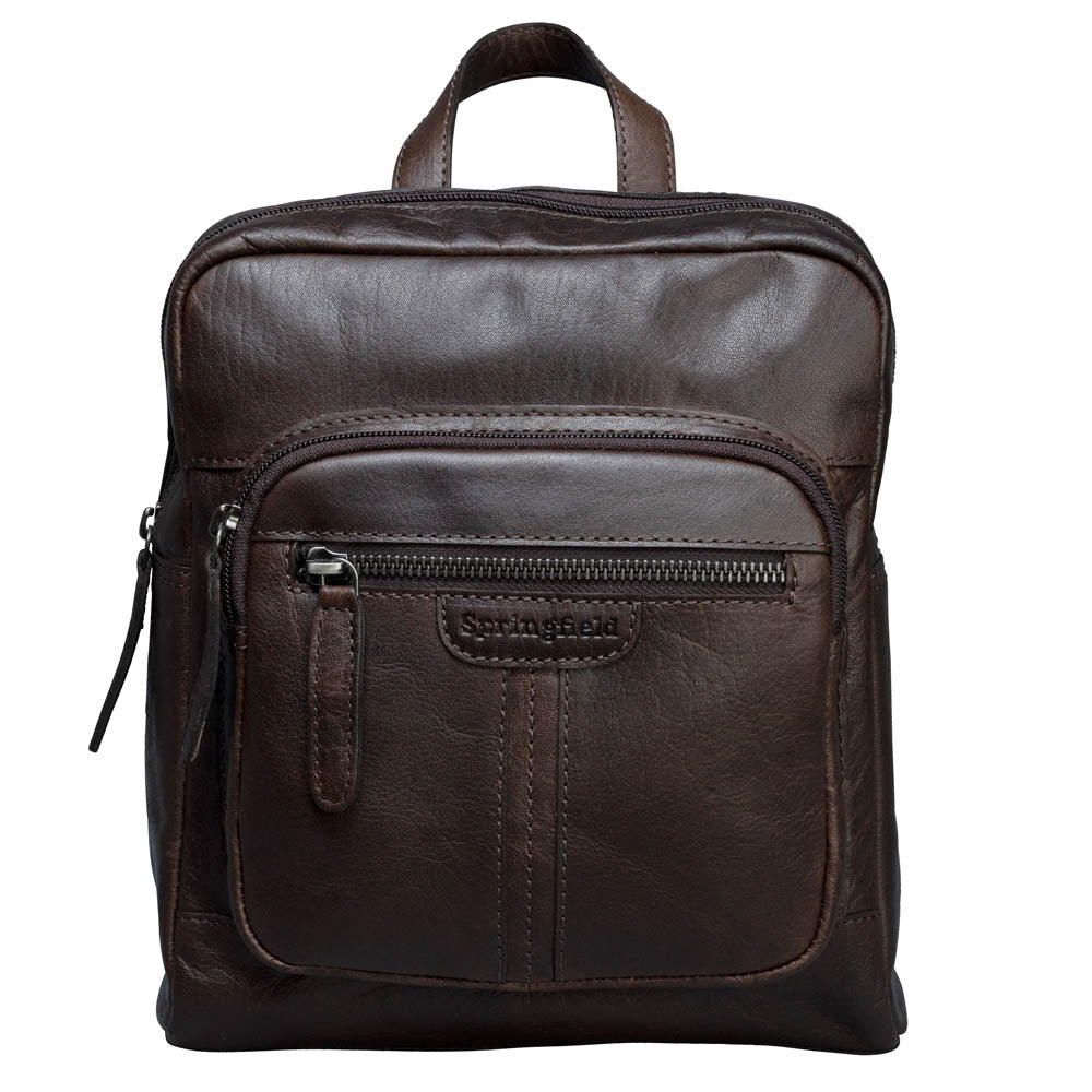 Liten Praktisk Cityryggsäck i Skinn