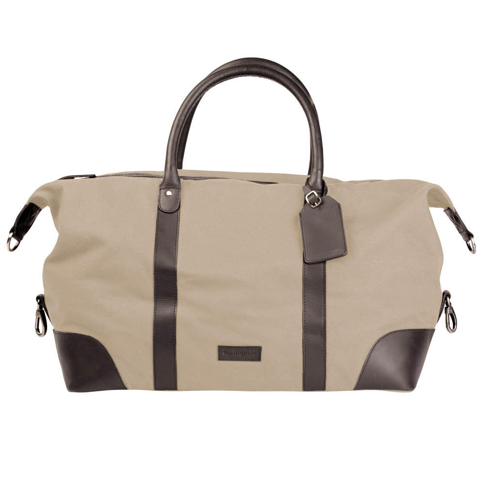 Weekendbag / Sportväska i Canvas och Läder