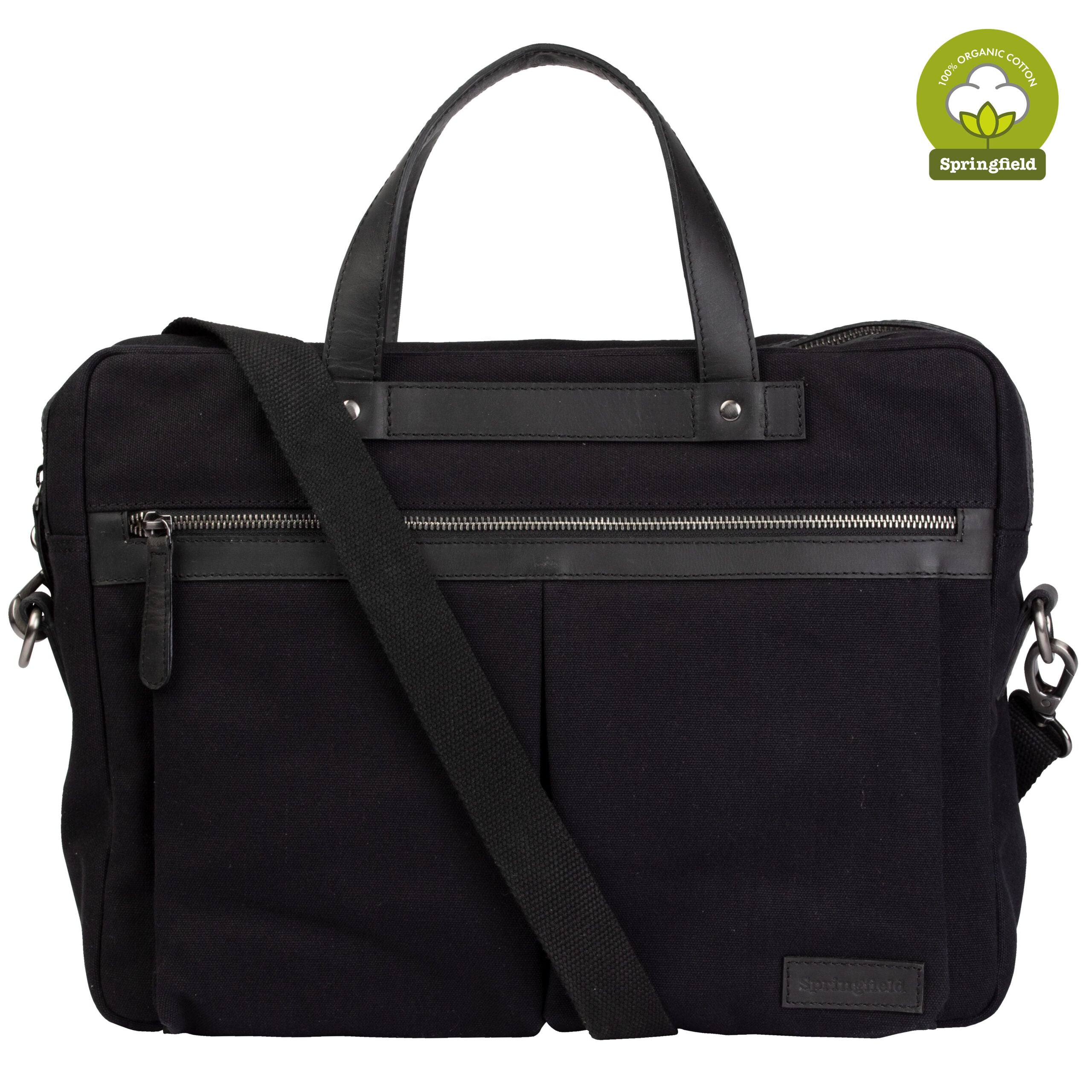 Datorväska Canvas och Skinn