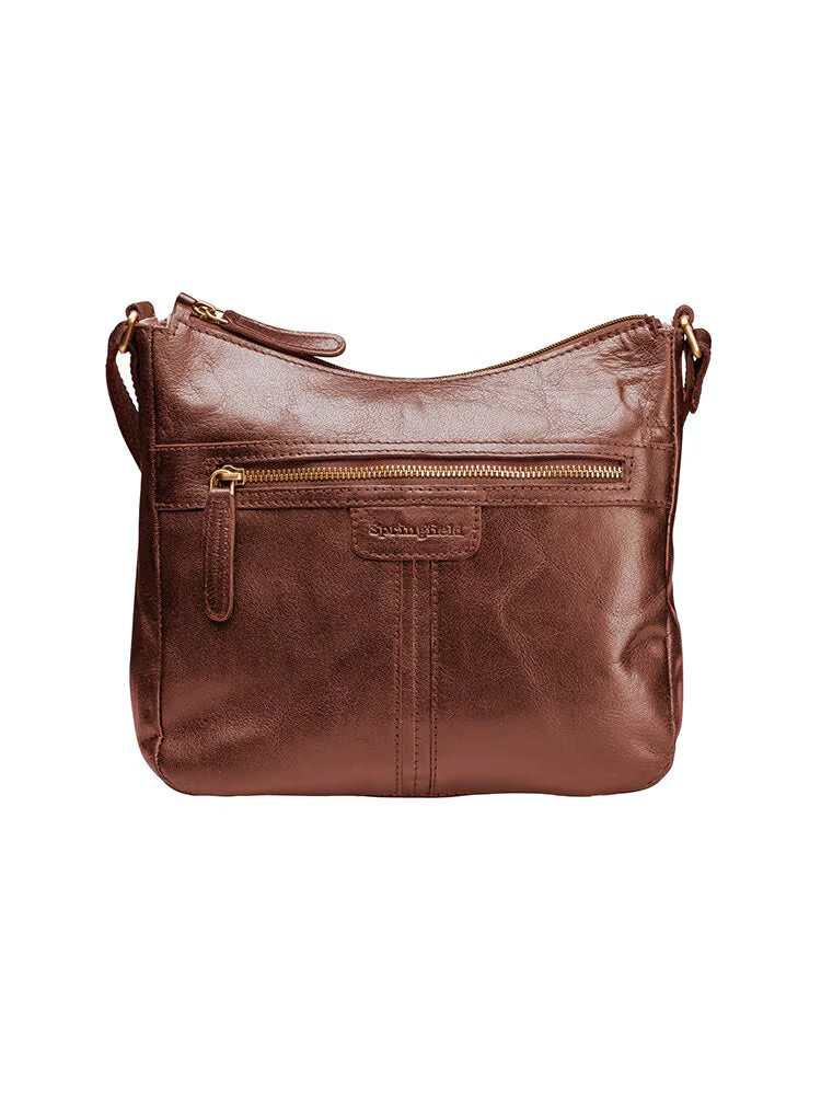 Högkvalitativ handväska tillverkad av äkta skinn