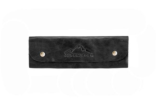 Fodral i läder för 4 pennor