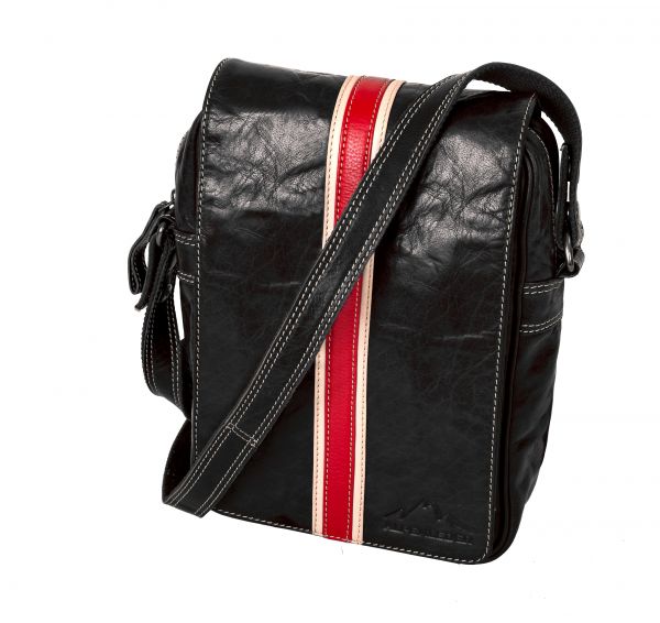 STRIPES axelväska i Läder