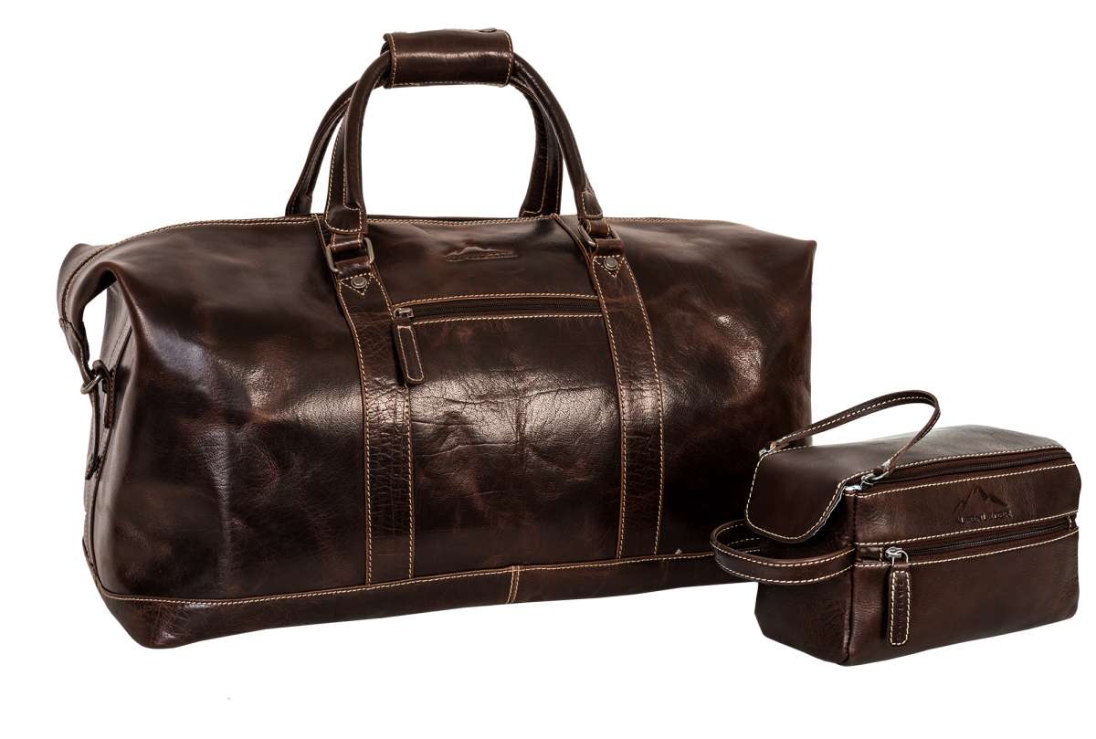 Weekendväska BERGLAUSCH i Läder