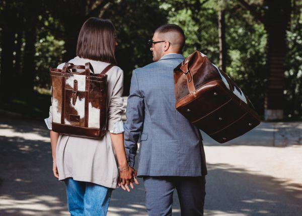 Unik Shopper Handväska/Ryggsäck HALLODRI i Läder - NewBag4you