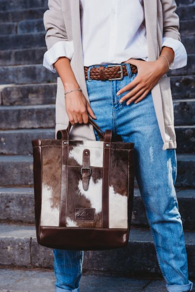 Unik Shopper Handväska/Ryggsäck HALLODRI i Läder - NewBag4you