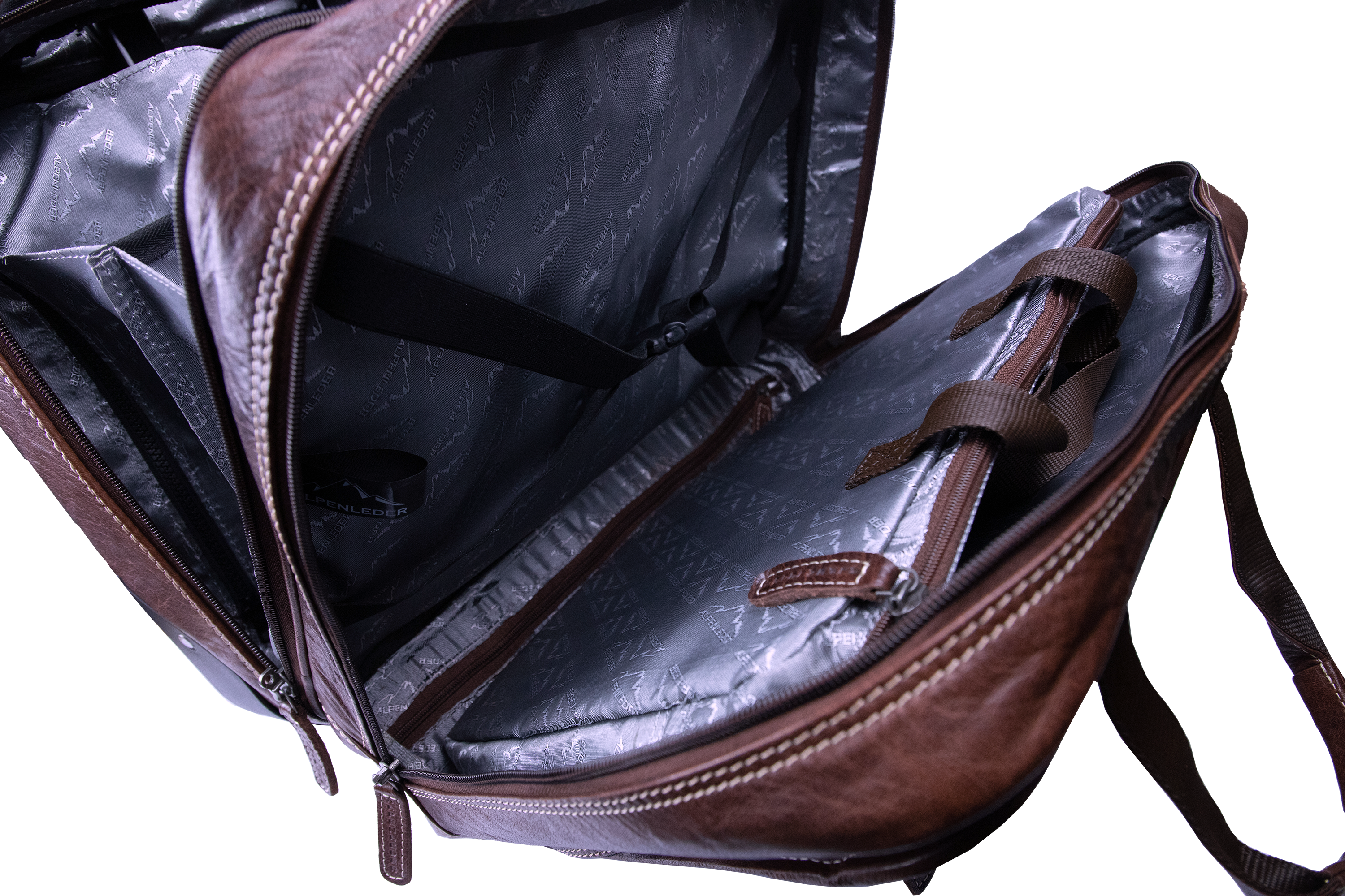 Resväska / Affärsväska Trolley ALPEN i Läder