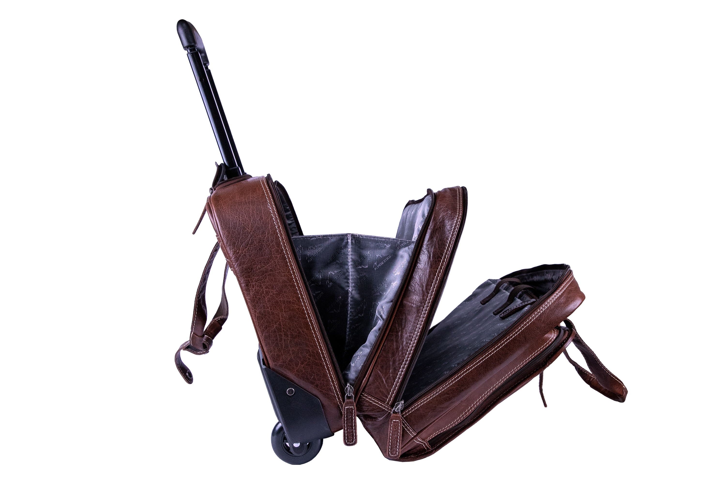 Resväska / Affärsväska Trolley ALPEN i Läder