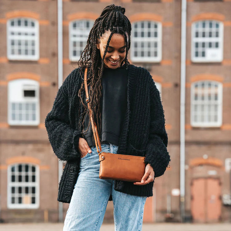 Sisli Kompakt Handväska i Läder - NewBag4you