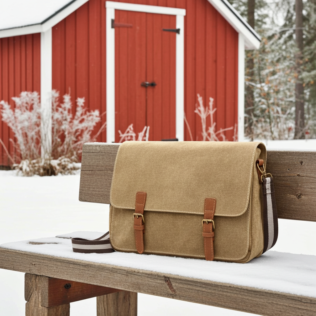 Vintage Canvas Axelväska