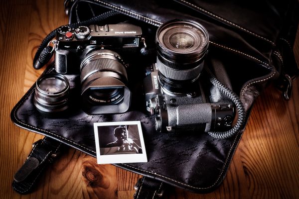 Kameraväska Reporter i Läder