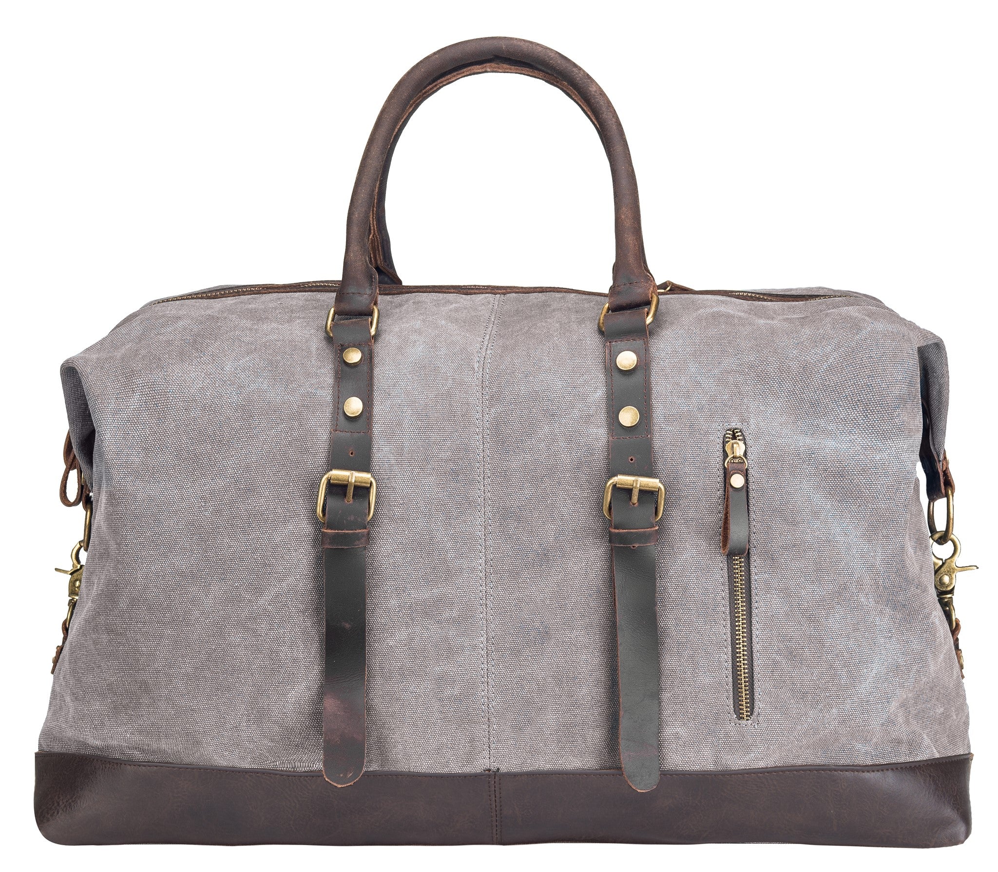 Weekendbag i Canvas och Läder