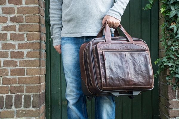 Affärsväska / Trolley DENVER i Läder - NewBag4you