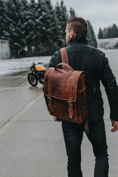 Ryggsäck BOLZANO i Läder - NewBag4you