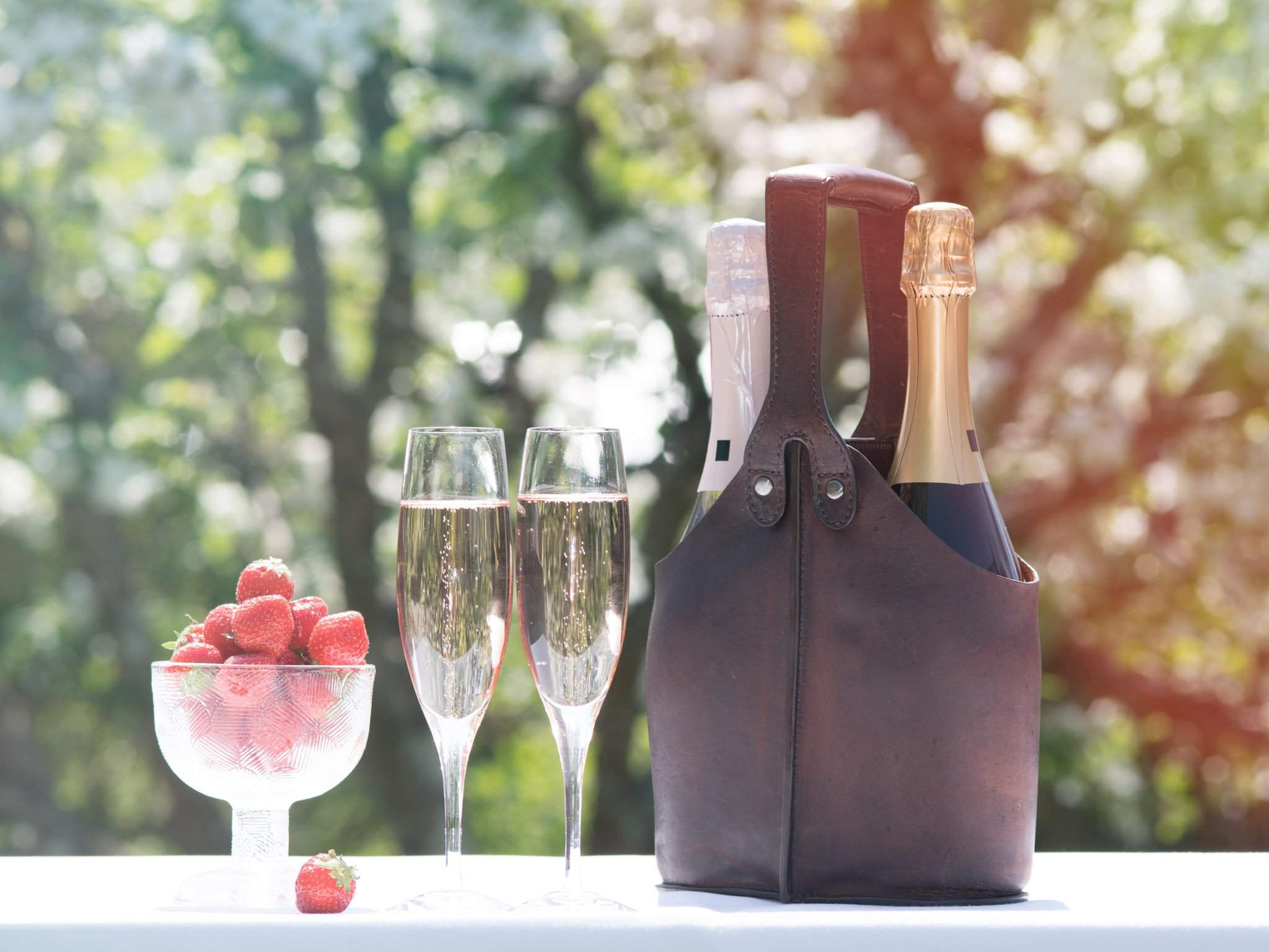 Buteljväska Dubbel Cab Köket Äkta Skinn - NewBag4you