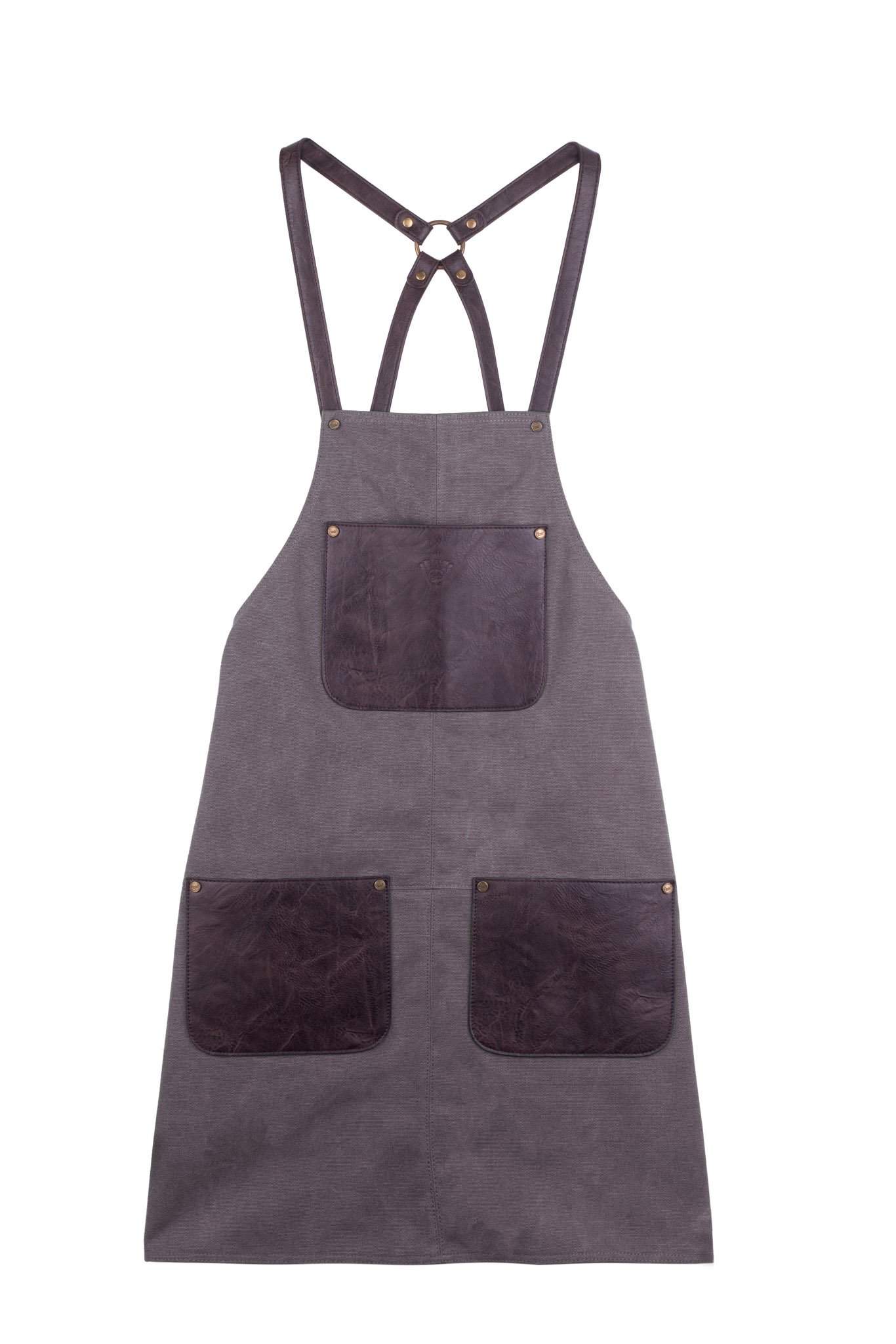 Förkläde i Canvas och Läder - NewBag4you