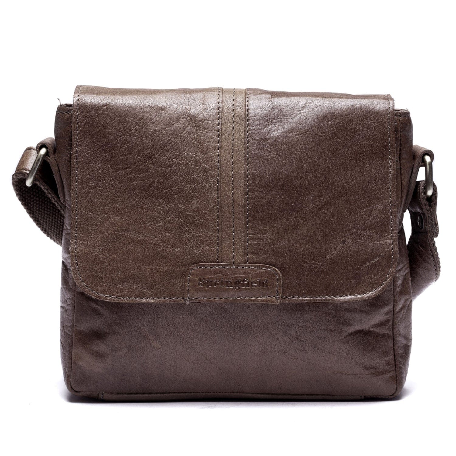 Axelväska med lock i Skinn - NewBag4you