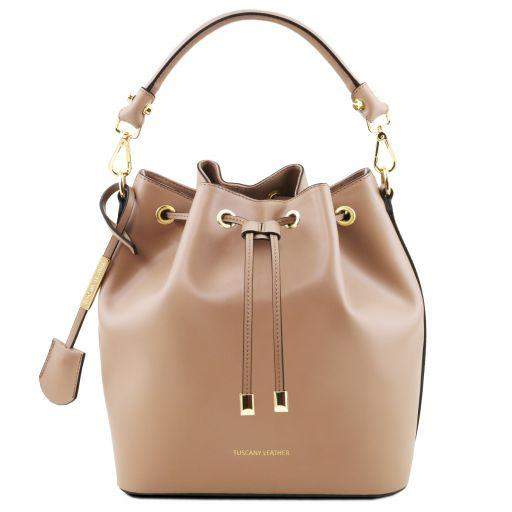 Viktoria - Bucketväska i läder - NewBag4you