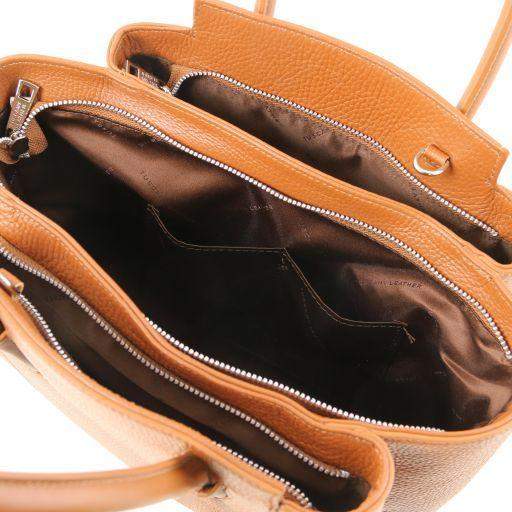 Tulipan -Shopping / Läderhandväska - NewBag4you