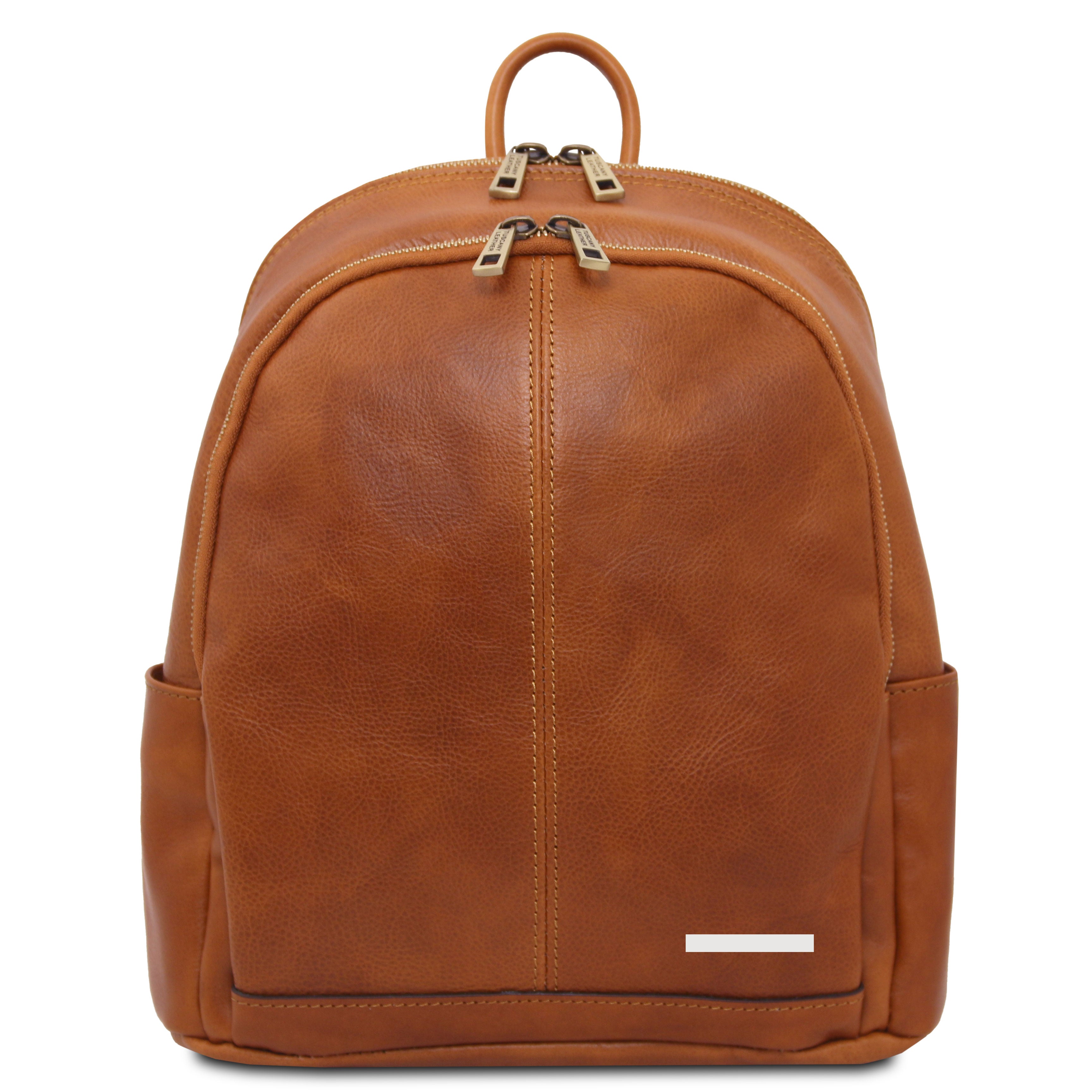 Canberra Ryggsäck i läder med 2 huvudfack