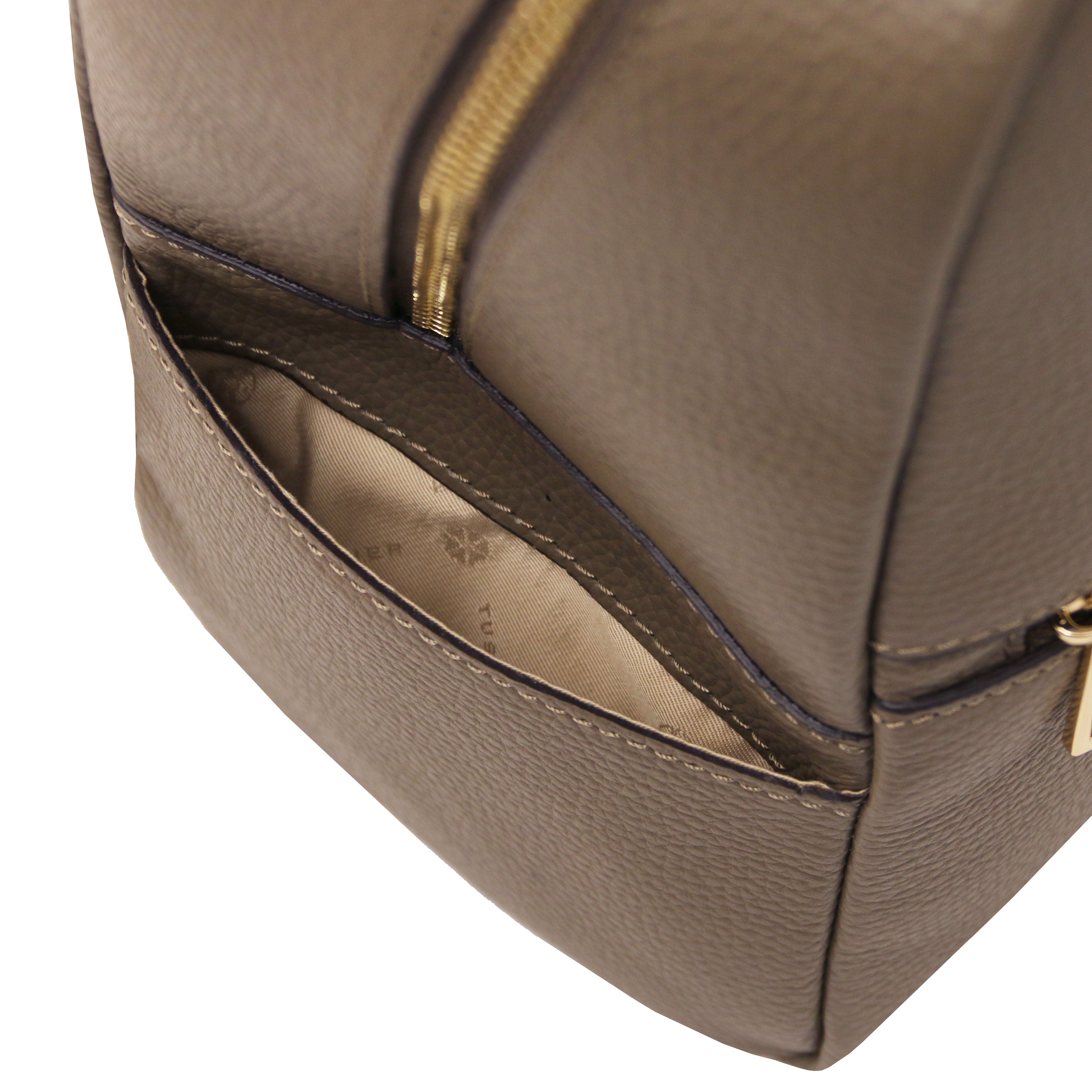 Cityryggsäck i mjukt Läder