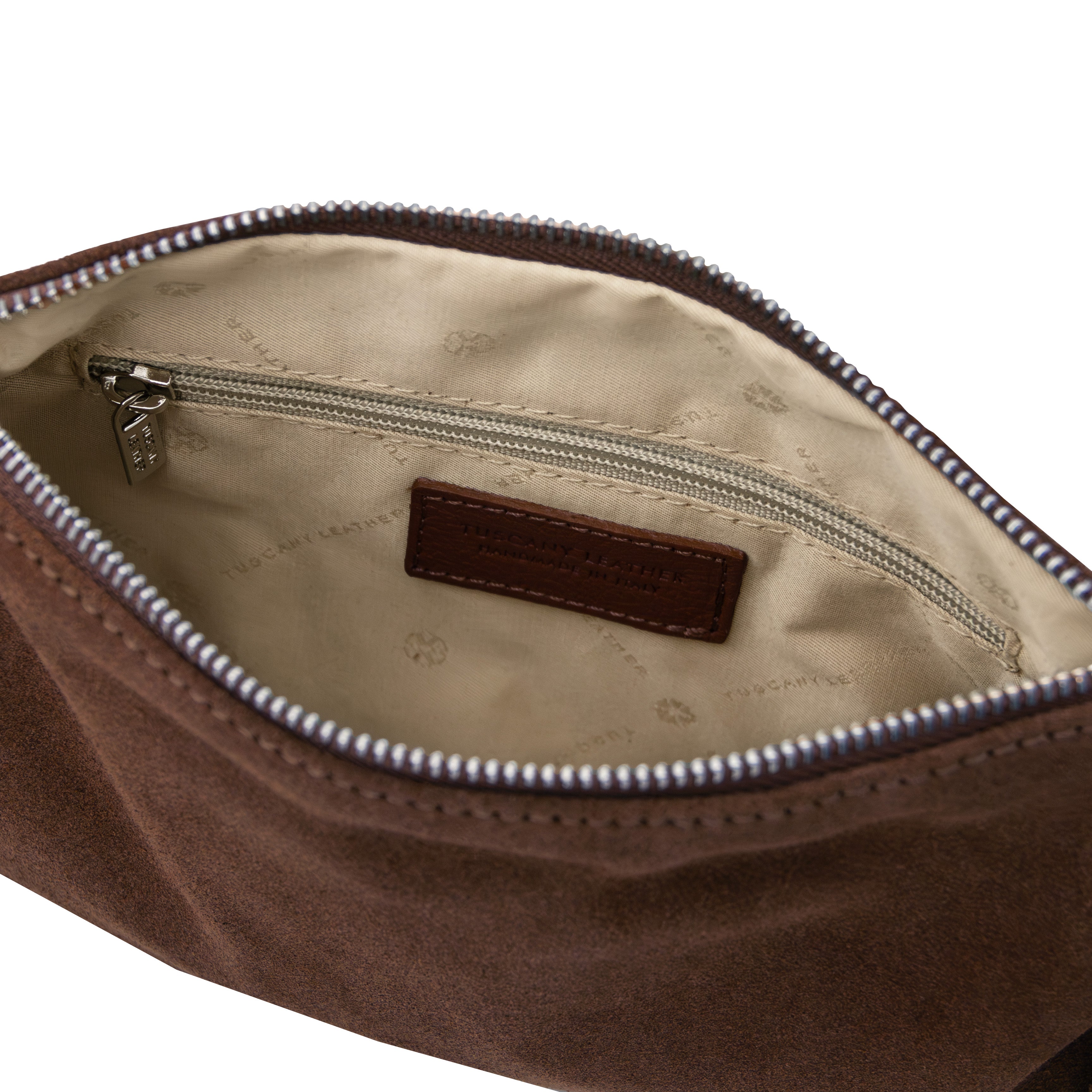 Nomade Handväska i mocka och läder med fransar