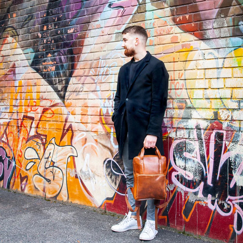 Ryggsäck Allround i Skinn 13"