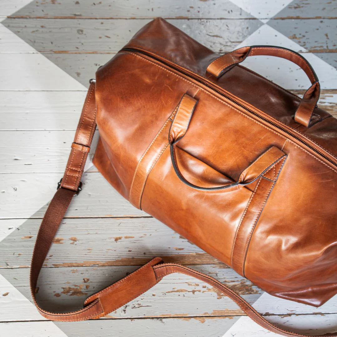 PISA Prisvärd Weekendbag i skinn