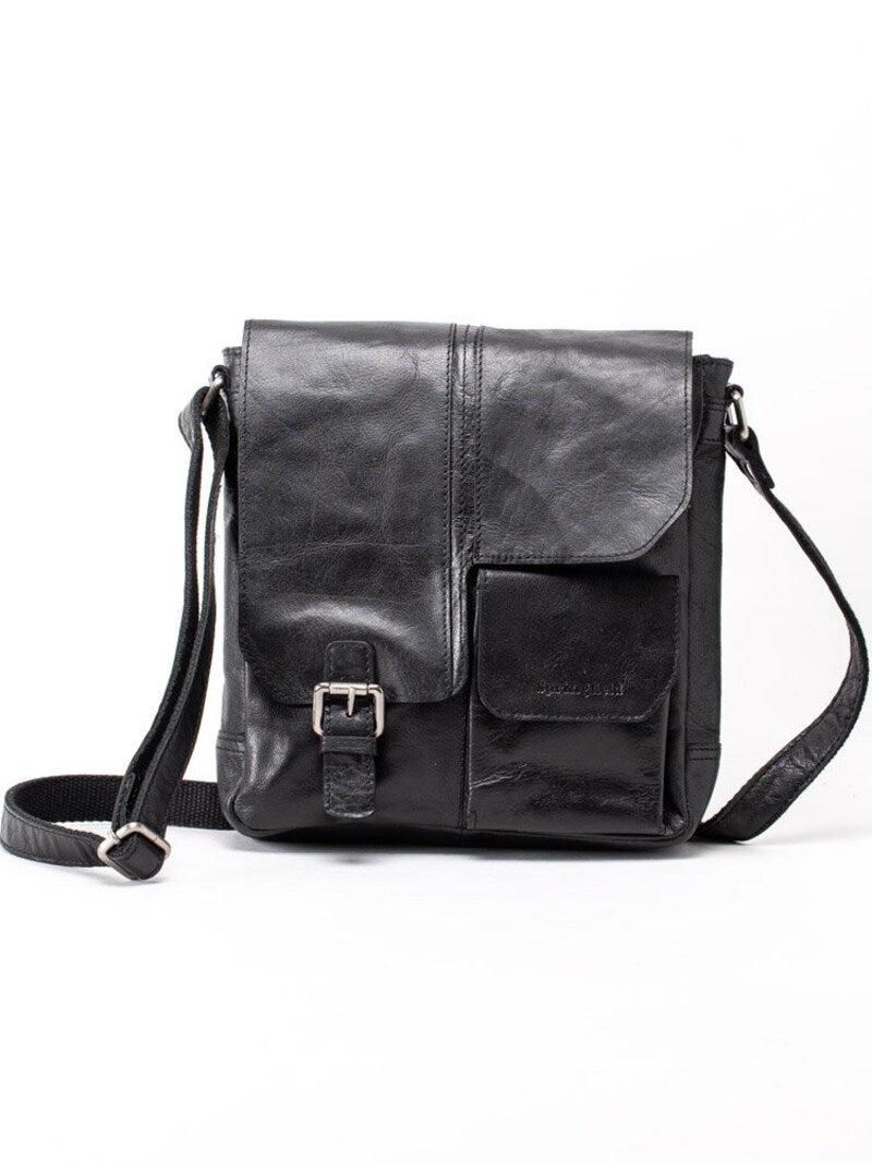 Handväska  i Skinn med Mobilfack