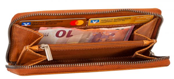 Plånbok EDELWEISS av Läder med RFID skydd - NewBag4you