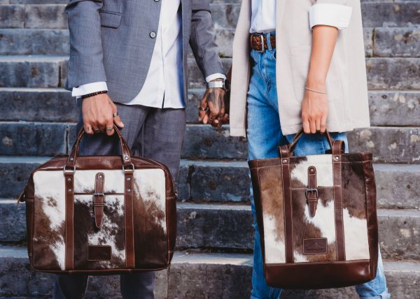 Unik Shopper Handväska/Ryggsäck HALLODRI i Läder - NewBag4you