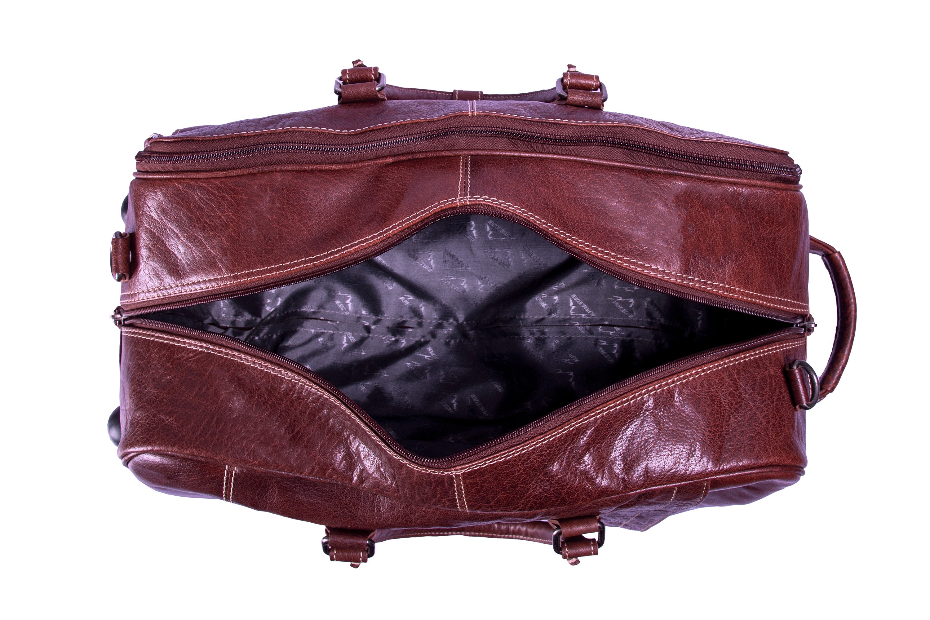 Resväska Weekendväska Trolley Rom i Skinn - NewBag4you