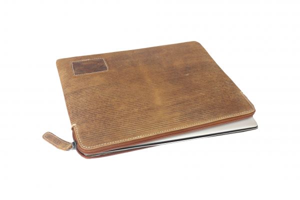 Slimmat Fodral i Läder för Surfplatta 13" eller 15"