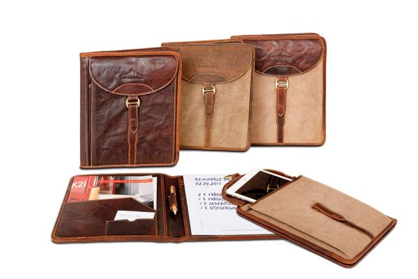 Dokumentmapp / Ipadfodral "SEEG" i Läder - NewBag4you