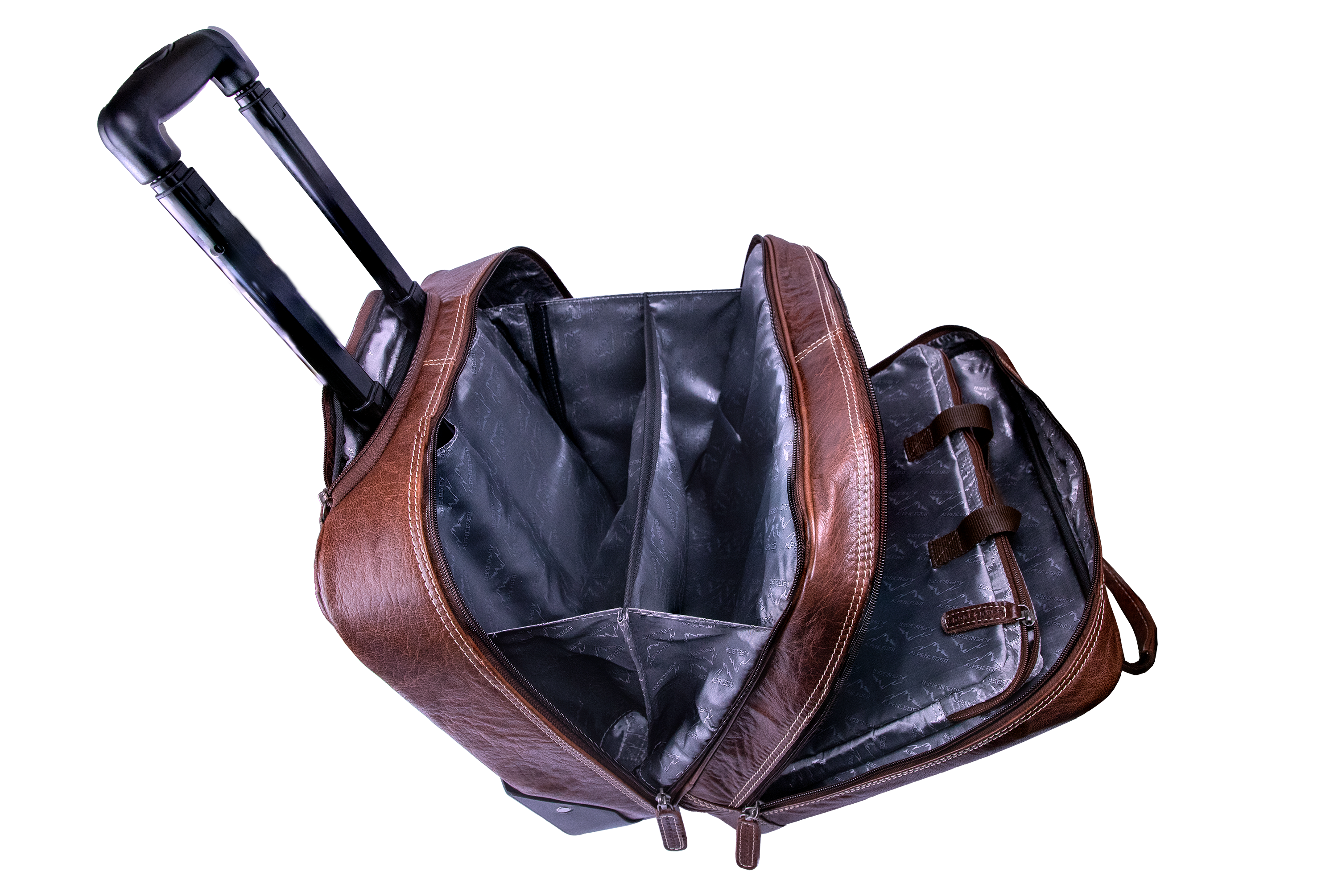 Resväska / Affärsväska Trolley ALPEN i Läder