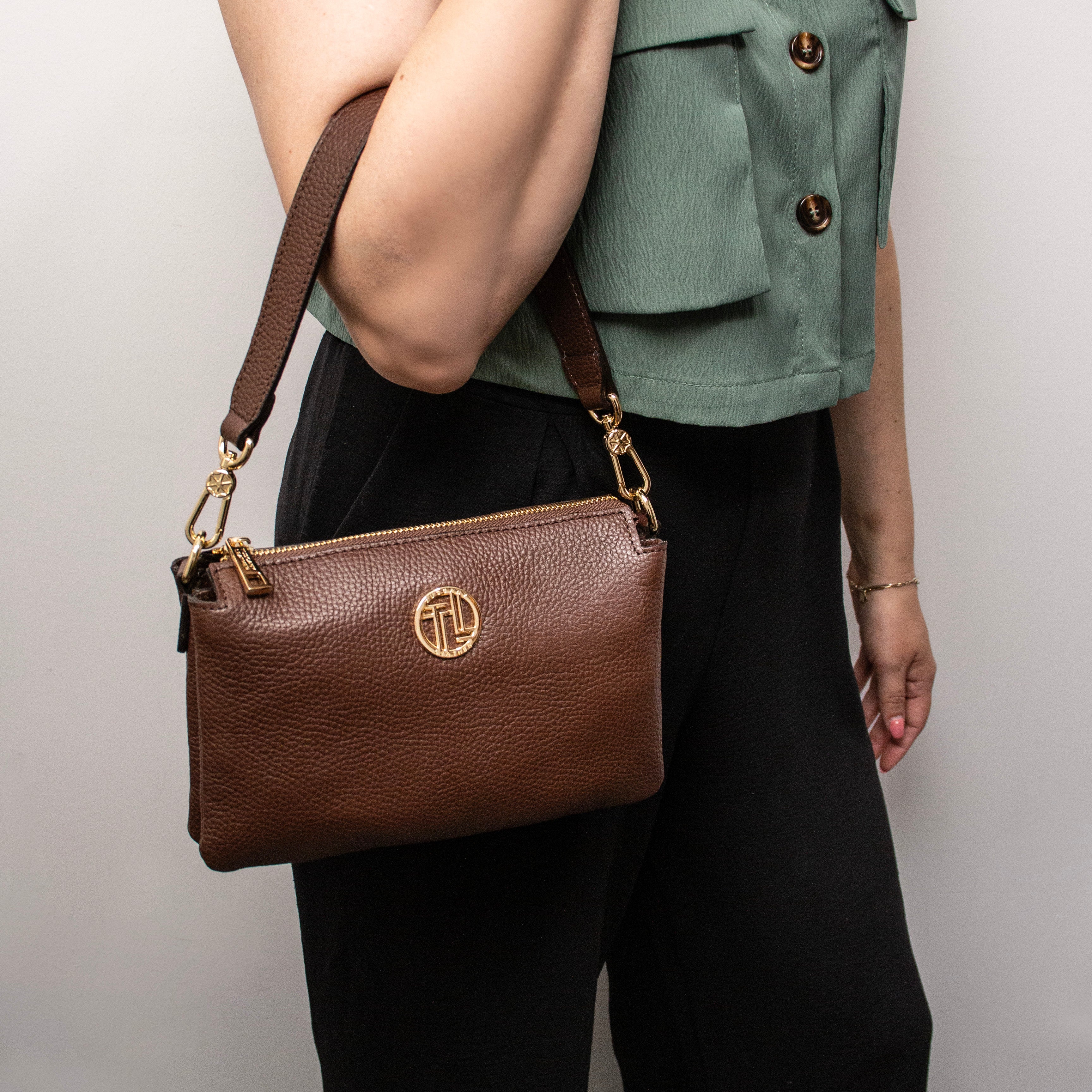 Sia Mjuk handväska i läder