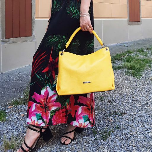 Handväska i mjukt läder