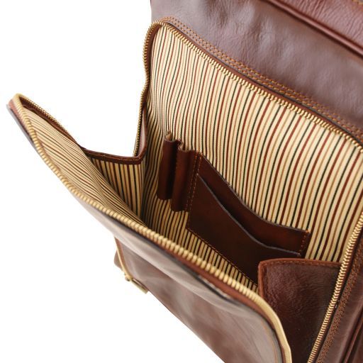 Bangkok - Laptop-Ryggsäck i läder (Small) - NewBag4you