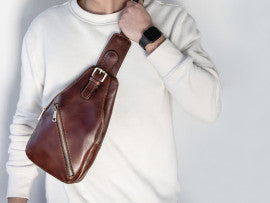 KEVIN Crossover väska i läder