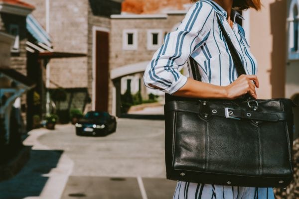 Shoppingväska Affärsväska MIRANDA i Läder - NewBag4you