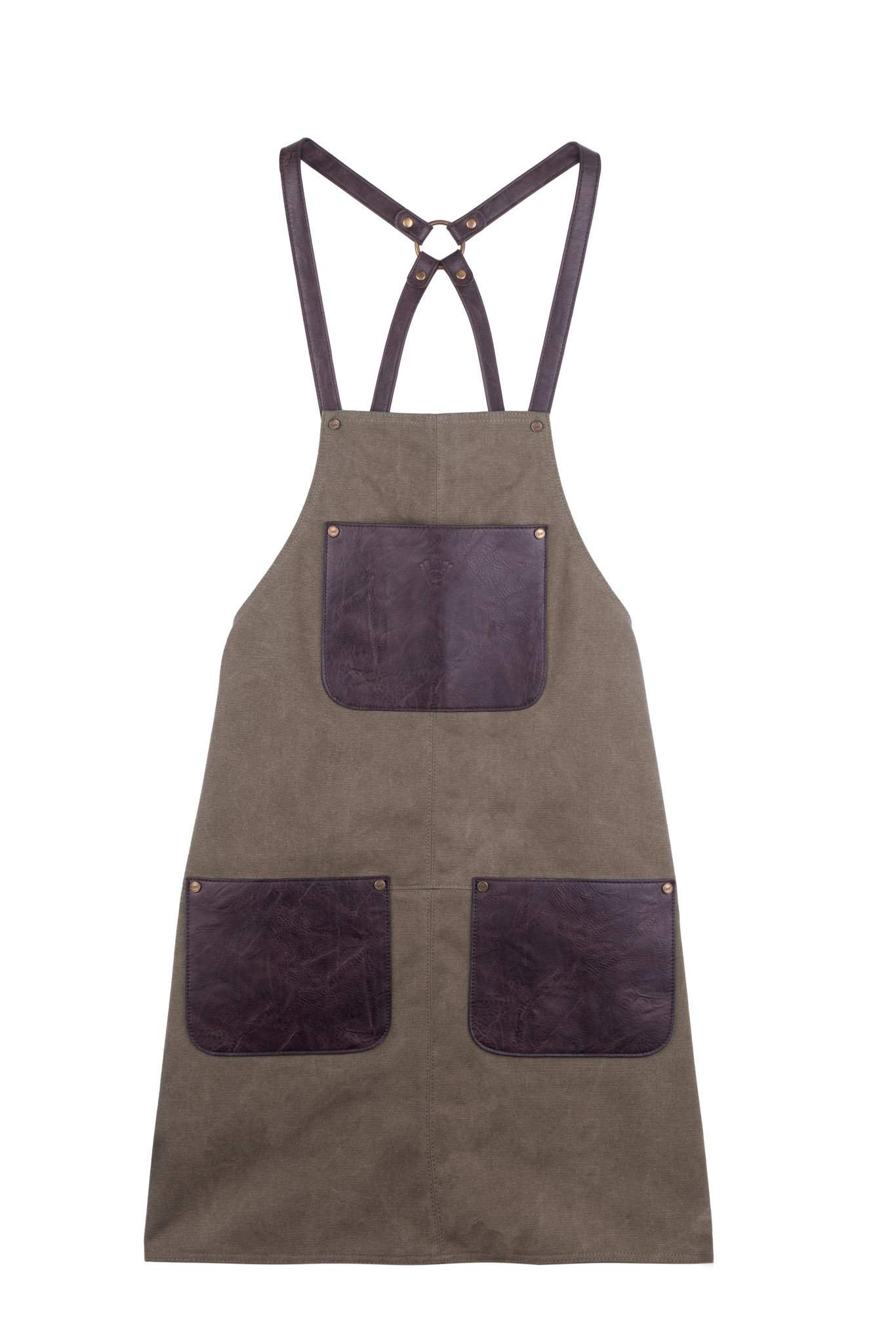 Förkläde i Canvas och Läder - NewBag4you