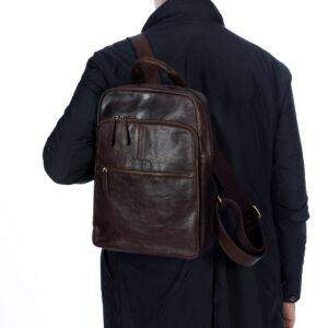 Ryggsäck Vadderad i Skinn - NewBag4you