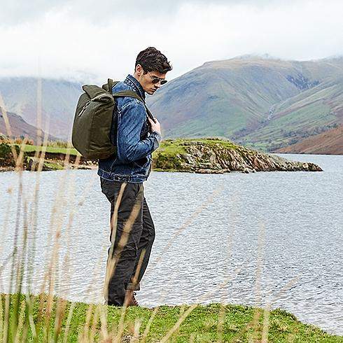 Vaxad Retro Canvas Ryggsäck - NewBag4you