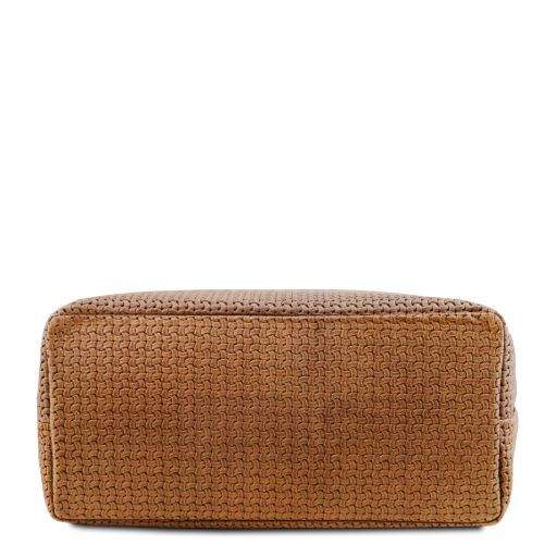 TL Key Luck - Vävd shoppingväska i läder - NewBag4you