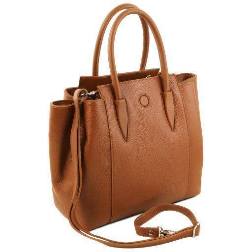 Tulipan -Shopping /  Läderhandväska - NewBag4you